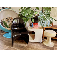 Vintage sidetable of trolley van Game-Longato by Marcello Siard